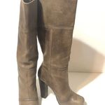 Luca Stefani Leather Tall Boots in Mocha Brown Size 7 Photo 1