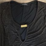 Fashion to figure Black V-Neck Sheath Dress Photo 3