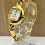 Timex Essentials Gold Oval Watch – Chain Link Bracelet, Vintage Style Size 6 Photo 2