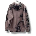 Civil Regime Tie Dye Hoodie Women’s Size Large Floral Embroidery Streetwear Black Photo 1