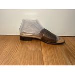 Unisa Leather Sandals Shoes Womens Size EU 38 Bronze Slide Slip-On Low Heel Pebbled Photo 4