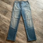 St. John  straight leg jeans Embellished Crystal Rose on back pocket women’s sz 2 Photo 2