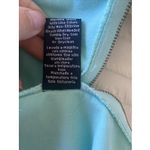 Sharagano  Women's 14 Blue Shift Dress Gold Exposed Zipper Hem Old Money Derby Photo 7