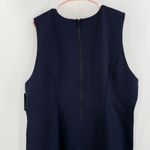 Liverpool Dress SZ 14/32 NWT Navy Zipper Detail Plus Curvy Sheath Sleeveless Photo 10