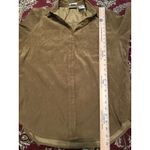 Bill Blass  Suede Look Button Down Shirt Jacket Long Sleeve‎ Brown Women's Size M Photo 5