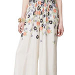 Elevenses Anthropologie Silk Floral Tupsa Pleated Jumpsuit Womens Size 4 Photo 0