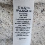 If It Were Me  Waffle Knit Oatmeal Sweater with Speckled Fabric Size XS Photo 7