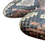 Madewell  Remi Slides Snakeskin Print Pointed Toe Mules Flat Loafers Shoes Size 9 Photo 5