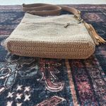 The Sak NWOT  Lucia Tan Bamboo Static Crossbody Zip Bag Hand crochet purse Photo 2