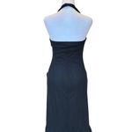 City Triangles  Vintage Prom Dress Evening Gown Black Sparkly Mesh Womens Medium Photo 5