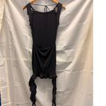 LIONESS  Opulence Mini Dress Onyx Small Ruffle Fairy Goth Fairy Photo 5