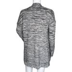 EXPRESS  Sweater Women Large Black White Marled Open Front Cardigan Office Casual Photo 3