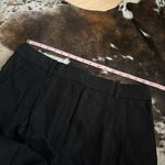 Aritzia Effortless Linen Wide Leg TrousersPants In Black Size 14 NWT Photo 5