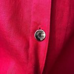 Caroline Rose pink linen button down shirt 1X Red Photo 1