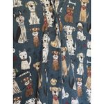 SM Wardrobe Blue‎ Puppy Dog Button Front Knit Cardigan Sweater Womens Small Blue Photo 2