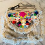 Sam Edelman NWT Circus Boho Crossbody Envelope Handbag Clutch Mirror Embroidery Photo 8