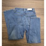 RE/DONE Womens Jeans 90s High Rise Ankle Crop Bright Faded Blue Button Fly 27 Photo 2