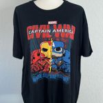 Marvel FUNKO Pop Adult Size 2XL Black Captain America Civil War T-shirt Photo 0
