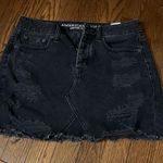 American Eagle Black Jean Skirt Photo 2
