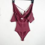 Le lis NEW  Bodysuit Women’s M Ribbed Short Sleeve Stretch Basic Layering Photo 1