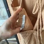 ZARA muslin mini dress crinkle halter tiered open back square neck adjustable Photo 3