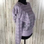 Melrose and Market Ruffle Lilac Lace Blouse S NWT Photo 1