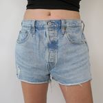 Levi's Levi’s 501 High Waisted Original Denim Shorts - Light Wash Blue Photo 0