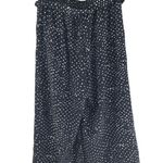 Tahari T Womens Crop Pants Wide Leg Belted Polka Dot Black White PS Photo 1