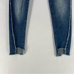 DL1961 Emma Power Legging Kilgore Frayed Raw Hem Stretch Medium Wash Denim Photo 8