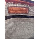 Dooney & Bourke Vintage  Crossbody Bag Tan Woven Tweed Leather‎ Trim Casual Purse Photo 10