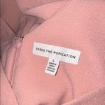 Dress the Population NWOT  Sandra Deep V neck Slit Blush Gown sz S Photo 5