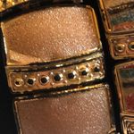 Elegant Gold Tone and Multicolor Stretchy Boho Chunky Bracelets Photo 4