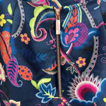 Ted Baker 
Dark Blue Soonah Folk Foliage‎ Pleat Mini Skirt size 3 Photo 4