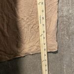 Aerie  Tank Top Womens XL Ribbed Tan Henley Shirt Basic Fitted Layering Photo 5