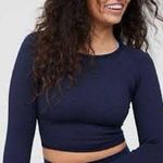 Aerie OFFLINE Seamless Waffle Long Sleeve crop T-Shirt size Extra small Photo 0