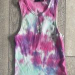 Forever 21 Size Medium Tie Dye Flower Printed Cropped Tank Top Photo 5