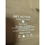Set Active  Sportbody Brown Tan High Waist Activewear Yoga Cycling Biker Shorts M Photo 3