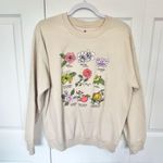 Disney  Princess Beige Floral Graphic Sweatshirt MEDIUM Photo 0