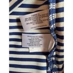 Cutter and Buck Polo Shirt Women’s Medium Navy Stripe Quarter Zip Golf LCK00157 Photo 5