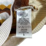 Molly green  Cropped Zig Zag Sweater Womens S Brown Retro Indie 70s Preppy Photo 5