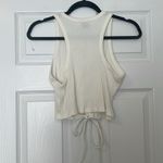 Princess Polly cream lace up crop top Photo 1