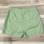 Lulus NEW Lulu’s Light Green Overlapping Linen Blend Mini Skort Women’s Large Photo 4