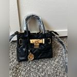 Badgley Mischka Studio NWT Mini Diamond Quilted Tote With Front Lock Purse Bag Photo 1