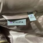 Athleta  Downabout Goose Down Puffer Vest‎ Funnel Neck Asymmetric Zip Cardamom Photo 4