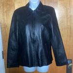 Women’s Black Lather Jacket Size Small Photo 0
