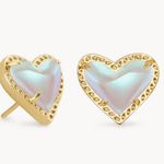 Kendra Scott  Ari Gold Earrings Heart Studs Photo 0