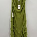 Bardot  Cantara Ruffle Maxi Dress in Apple Green Photo 4