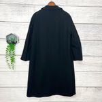 American Vintage Vintage Black Wool Blend Winter Overcoat with Jeweled Buttons Size XL Photo 7
