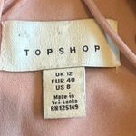 Topshop  Pink Velvet Mini Dress Spaghetti Strap Stretch Cocktail Party Size 8 Photo 10