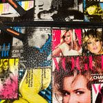 Vogue Magazine Vintage Printed Faux Leather Crossbody Bag Multi Photo 1